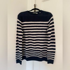 Vince navy and white striped sweater